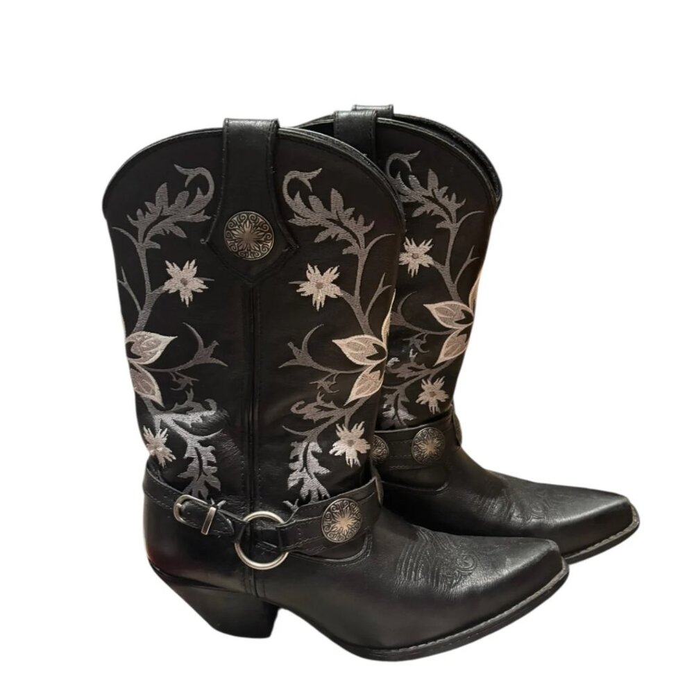 Durango Black Boots, 9